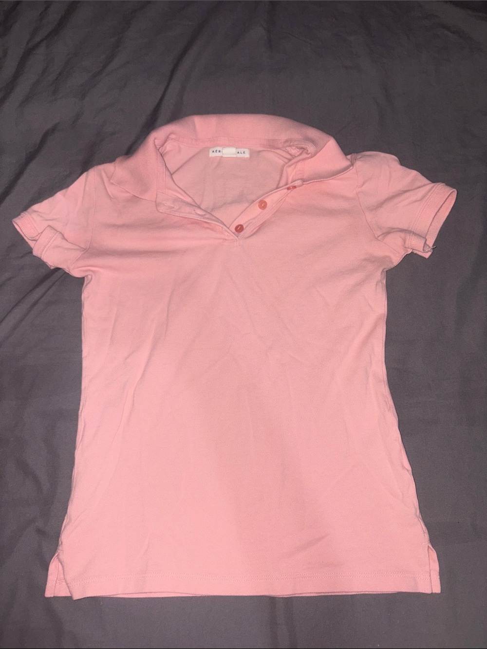 Aeropostale Pink Short Sleeve Polo Top